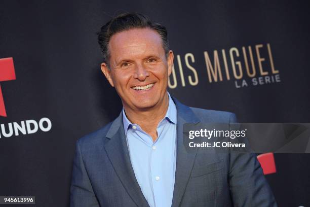 Producer Mark Burnett attends the screening of Telemundo's 'Luis Miguel La Serie' at a Private Residence on April 12, 2018 in Beverly Hills,...