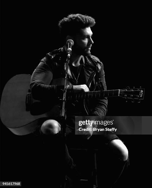Singer Chris Lane performs during the 95.5 The Bull's 10th Annual All-Star Guitar Pull at The Pearl concert theater at Palms Casino Resort on April...