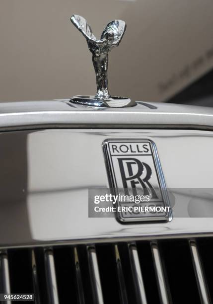 Illustration taken on the Rolls-Royce stand at the Paris Auto Show on the last press day October 01st, 2010. The show will open to the public on...