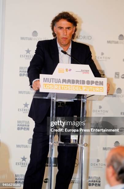 Gerard Tsobanian attends the 'Mutua Madrid Open 'Los retos del futuro' conference at Villamagna hotel on April 12, 2018 in Madrid, Spain.