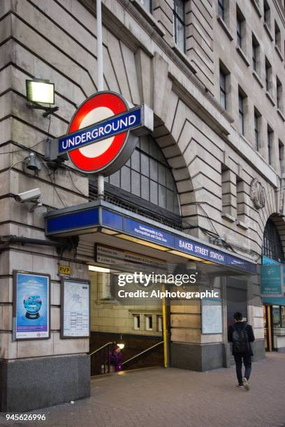 baker street tube station - baker street underground stock pictures, royalty-free photos & images