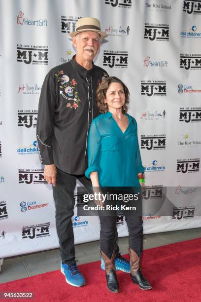 Turk Pipkin and Christy Pipkin arrive at the Mack, Jack & McConaughey charity gala at ACL Live on April 12, 2018 in Austin, Texas.