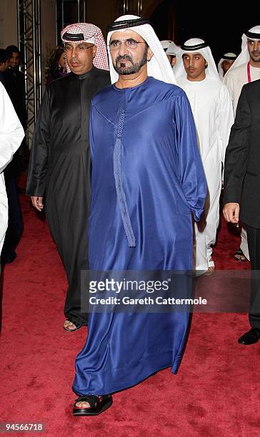 Sheikh Mohammed bin Rashed Al Maktoum attends the Closing Night and Award Ceremony of the 6th Annual Dubai International Film Festival held at the...