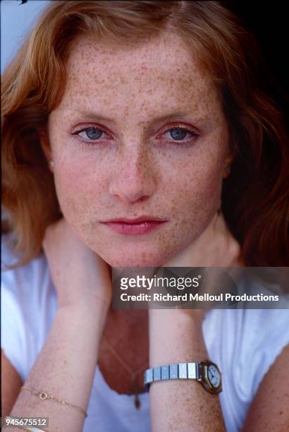 Isabelle Huppert, who star in director Michael Cimino's 1980 film 'Heaven's Gate', in Cannes, 20th May 1981