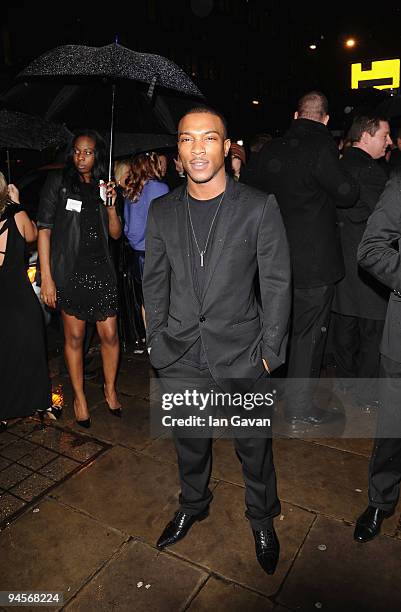 Rapper Ashley Walters attends the 'Rio Ferdinand Live The Dream Foundation' launch party at Old Billingsgate Market on December 16, 2009 in London,...