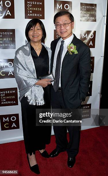 Susan Ho and Dr. David Ho attend the Museum of Chinese in America 30th Anniversary Gala at Capitale on December 16, 2009 in New York City.