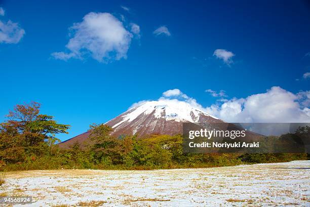 mt. daisen in autumn - tottori prefecture stock pictures, royalty-free photos & images