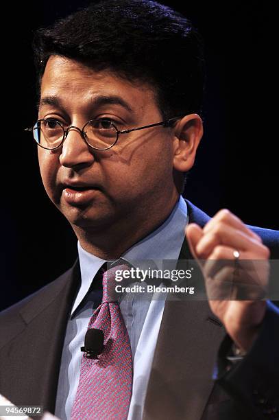 Dinakar Singh, chief executive officer of TPG-Axon Capital Management, speaks at the Securities Industry and Financial Markets Association annual...