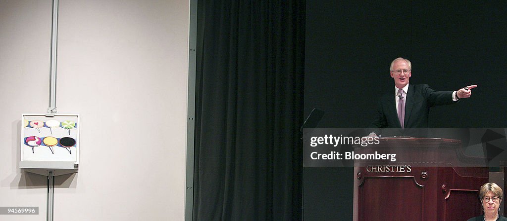 Christopher Burge, auctioneer at Christie's International, a