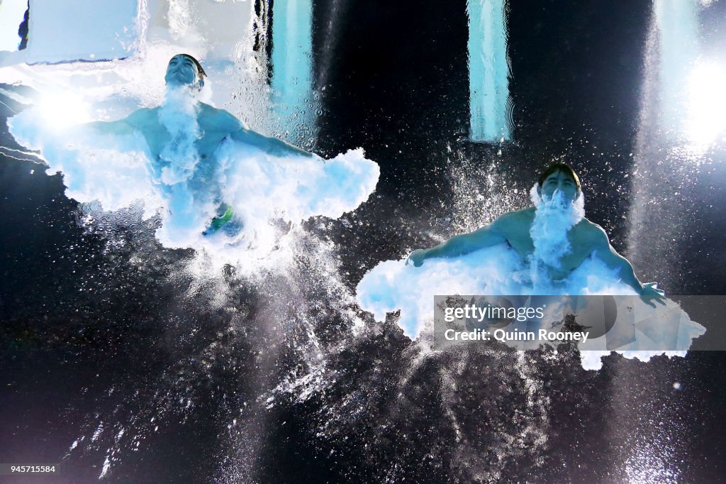 James Connor and Kurtis Mathews of Australia compete in the Men's James Connor and Kurtis Mathews of Australia compete in the Men's