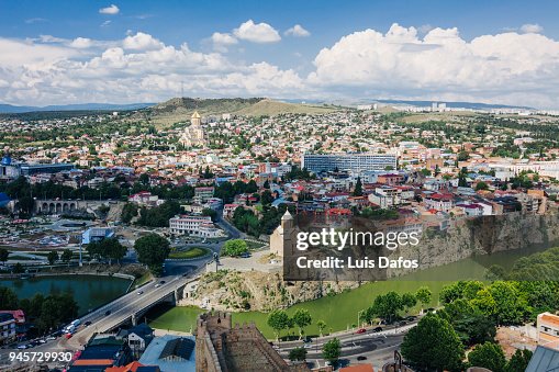 Tbilisi overview as seen from Narikala fortress. Tbilisi overview as seen from Narikala fortress.