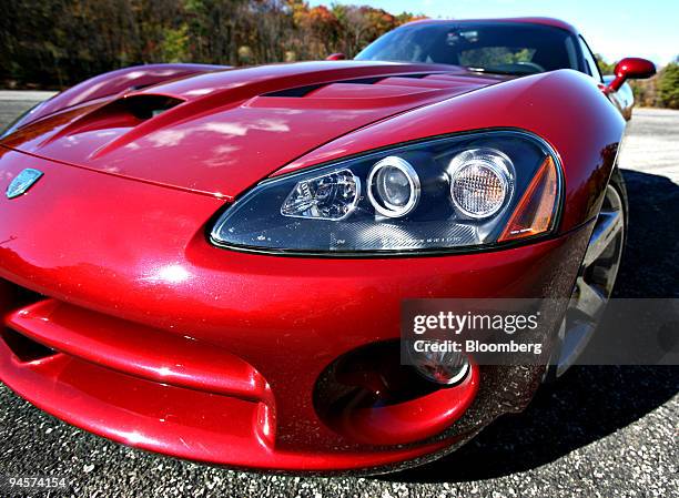 The 2008 Dodge Viper SRT10 is photographed in Bear Mountain State Park in Bear Mountain, New York, U.S., on Sunday, Oct. 28, 2007.The Viper SRT10...