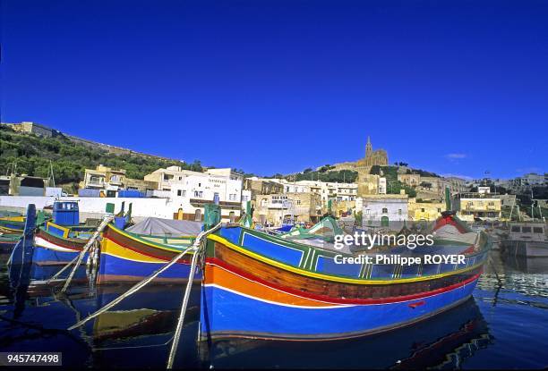 HARBOUR OF MGARR, ISLAND OF GOZO, MALTA.