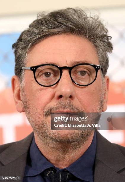 Sergio Castellitto attends 'Il Tuttofare' photocall at St Regis Hotel on April 13, 2018 in Rome, Italy.