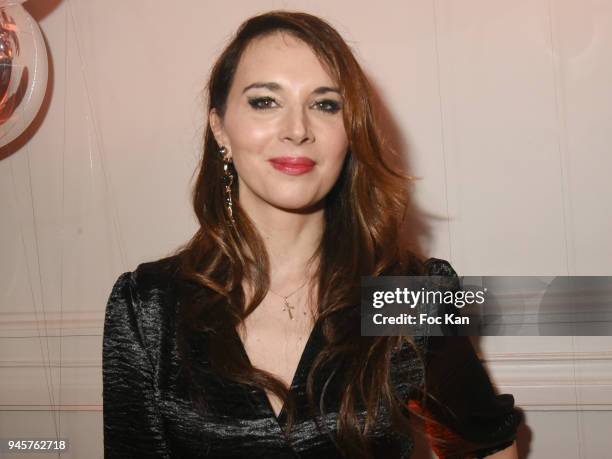 Actress Frederique Bel attends Villa Schweppes Party 2018 At Hotel De Salomon De Rothschild on April 12, 2018 in Paris, France.