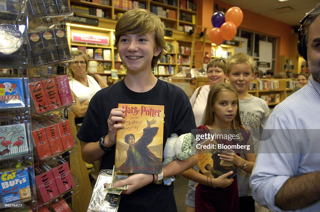 Cutler Sheridan, 14, was first in line to buy a copy of the