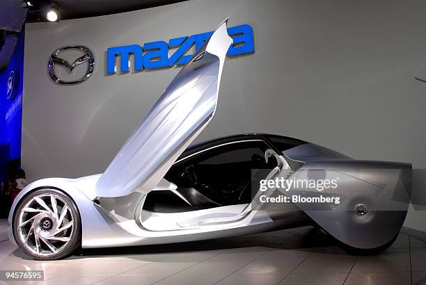 Mazda Motor Corp.'s "Taiki" concept car is displayed at the 40th Tokyo Motor Show 2007 in Chiba City, Japan, on Wednesday, Oct. 24, 2007. Media...