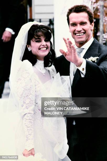 Actor Arnold Schwarzenegger gets married to Maria Shriver at St Francis Xavier Church, in Hyannis, Massachusetts, USA, on April 26, 1986. Arnold...