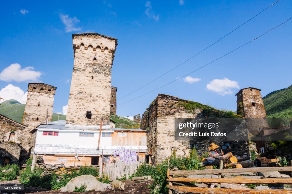 Medieval towers of Ushguli, Georgia