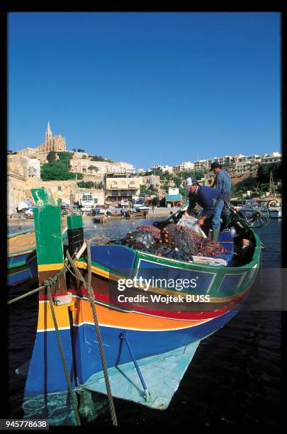 Le port de Mgarr, dans l'?le de Gozo, Malte.