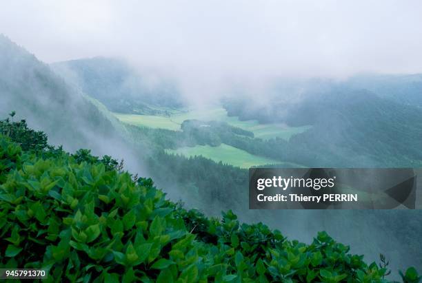 SETE CIDADES, ILE DE SAO MIGUEL, LES ACORES, PORTUGAL.