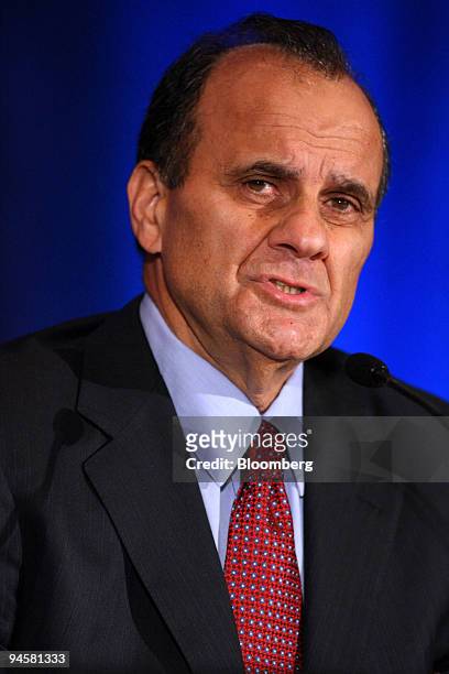 Joe Torre, former manager of the New York Yankees, speaks during a news conference in Rye Brook, New York, U.S., on Friday, Oct. 19, 2007. Joe Torre...