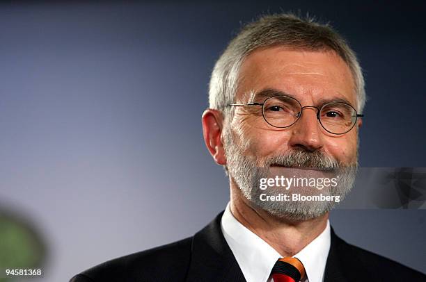 Hans Demant, managing director of Opel, listens at a press conference in Berlin, Germany, Friday, June 29, 2007. General Motors Corp., the biggest...