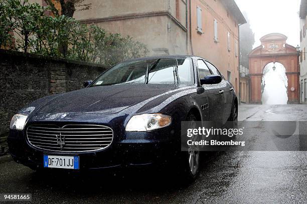 Maserati Quattroporte automobile is test driven in Guiglia, Italy, Tuesday, March 20, 2007. Look into the cockpit of a gorgeous, exotic car and --...