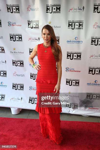 Danneel Ackles attends the Mack, Jack & McConaughey charity gala at ACL Live on April 12, 2018 in Austin, Texas.