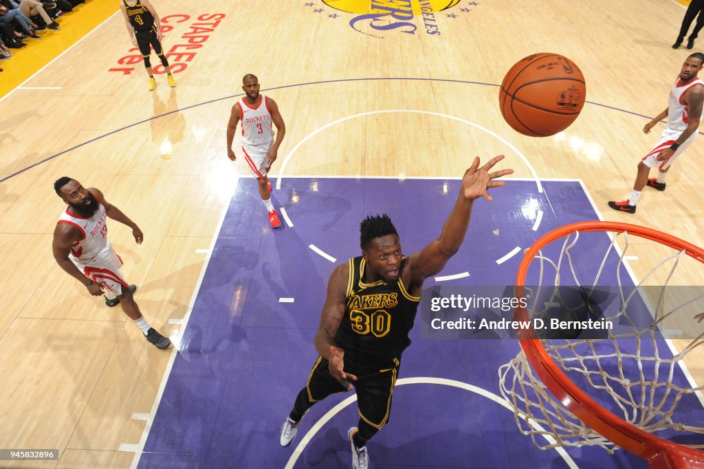 Houston Rockets v Los Angeles Lakers