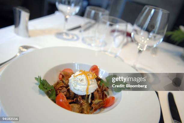 Carciofo alla romana dish is seen at Il Settimo restaurant in Paris, France, Thursday, Feb. 1, 2007.