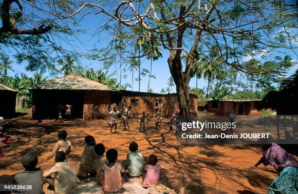 Children playing. The origin of Zanzibar is lost in the mists of time. The Phoenicians, Assyrians and Greeks visited it during Antiquity and...