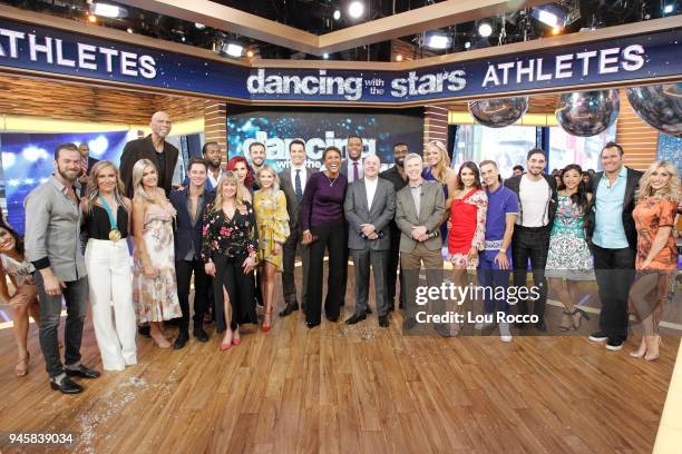 The cast of "Dancing with the Stars: Athletes" is announced live on "Good Morning America," Friday, April 13 airing on the Walt Disney Television via...