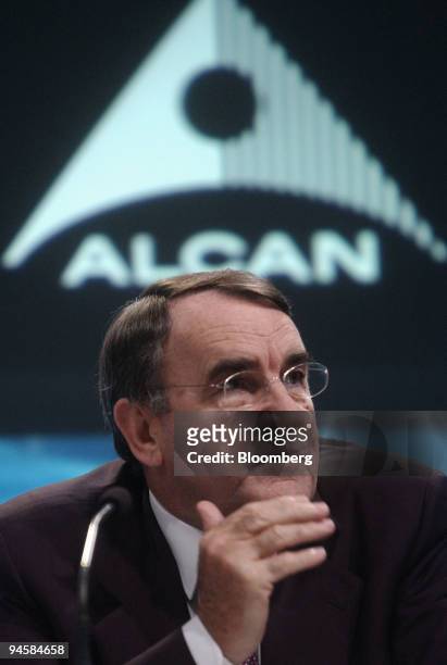 Paul Skinner,chairman of Rio Tinto PLC, gestures during a news conference in Montreal, Canada, Thursday, July 12, 2007. Announcing Rio Tinto's...