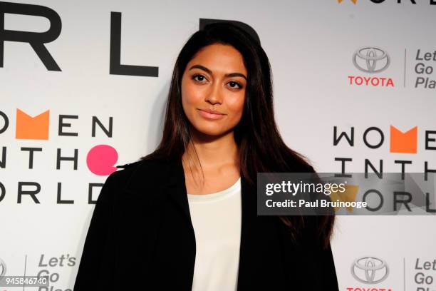 Ambra Battilana Gutierrez attends the 2018 Women In The World Summit at David H. Koch Theater, Lincoln Center on April 12, 2018 in New York City.