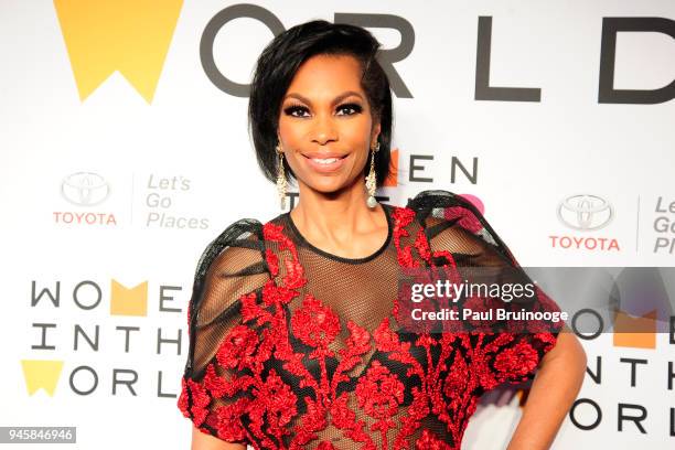 Harris Faulkner attends the 2018 Women In The World Summit at David H. Koch Theater, Lincoln Center on April 12, 2018 in New York City.