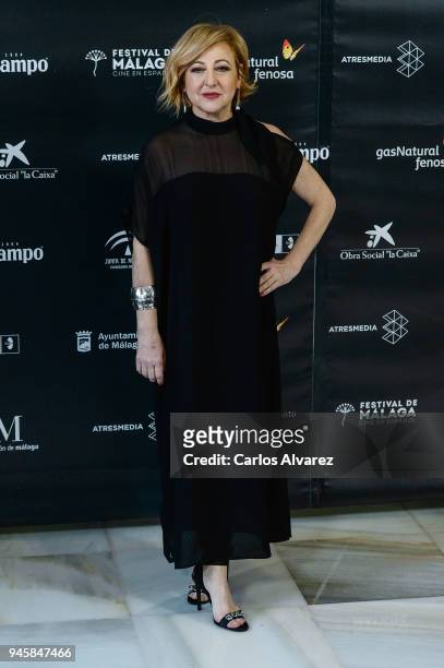 Carmen Machi attends Opening Day - Red Carpet - Malaga Film Festival 2018 on April 13, 2018 in Malaga, Spain.