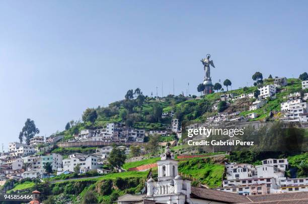 a quito cityscape - colonial style stock pictures, royalty-free photos & images