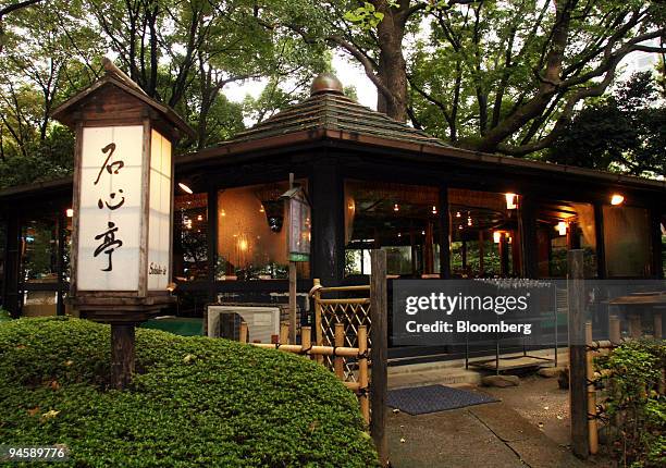 The New Otani Hotel Sekishin-tei teppanyaki restaurant is pictured in Tokyo, Japan, Tuesday, September 12, 2006. The restaurant is located in a...