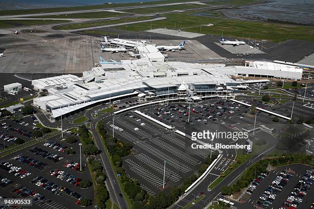 Planes are parked on the tarmac of Auckland International Airport in Auckland, New Zealand, on Thursday, Oct. 4, 2007. Auckland International Airport...