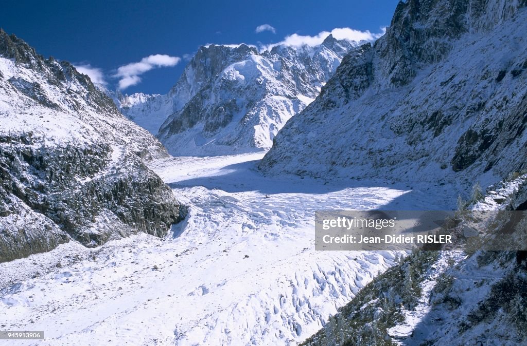LA MER DE GLACE ET LES GRANDES JORASSES, HAUTE-SAVOIE, FRANCE