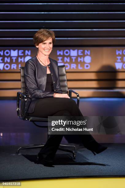 Sally Yates speaks on stage at the 2018 Women In The World Summit at Lincoln Center on April 13, 2018 in New York City.