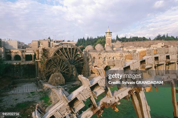 SYRIA.ORONTE VALLEY.CITY OF HAMA.RIVER ORONTE AND NORIAS SYRIA.ORONTE VALLEY.CITY OF HAMA.RIVER ORONTE AND NORIAS .