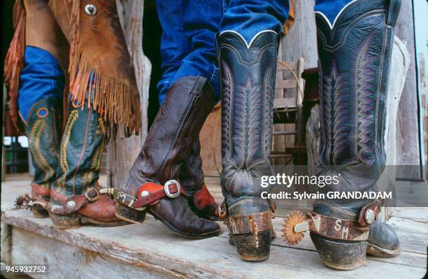 BOTTES DE COW-BOYS, TEXAS, ETATS-UNIS.