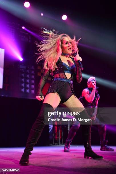 British girl band Little Mix in concert on May 13, 2016 in Sydney, Australia.