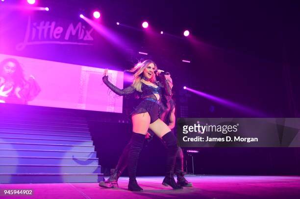 British girl band Little Mix in concert on May 13, 2016 in Sydney, Australia.
