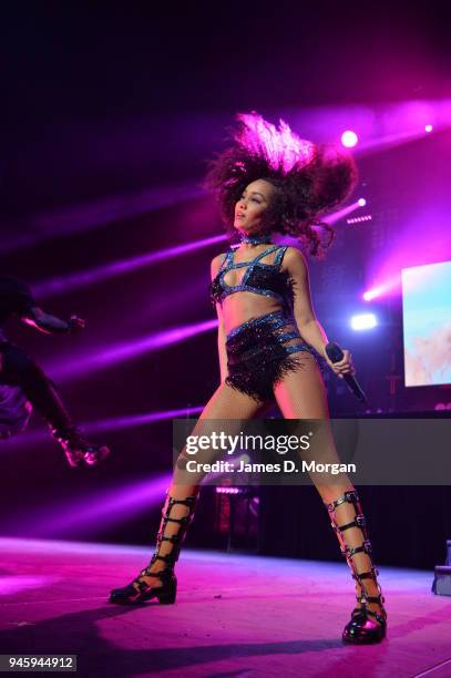 British girl band Little Mix in concert on May 13, 2016 in Sydney, Australia.