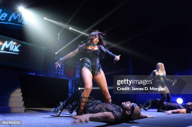 British girl band Little Mix in concert on May 13, 2016 in Sydney, Australia.