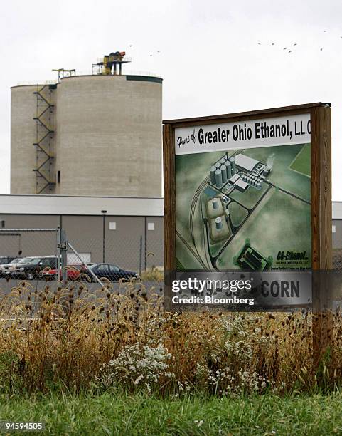 Construction of the Greater Ohio Ethanol LLC ethanol plant nears completetion in Lima, Ohio, U.S., on Thursday, Oct. 11, 2007. The U.S. Senate...