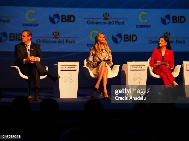 Ivanka Trump, US Presidential Adviser , Ray Washburne, President & CEO of the Corporation for Private Investment Abroad and Manisha Singh, Assistant...